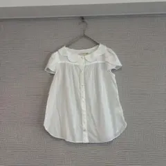 ✿peu pres✿プープレ チューリップ袖ブラウス ホワイト 日本製のサムネイル