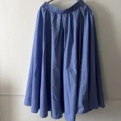 ピエロ♦︎タックフレアスカート Mサイズ ブルー