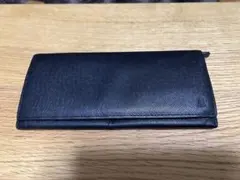 LANVIN 二つ折り財布 黒 レザー