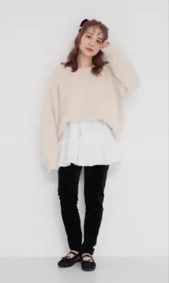 fuzzy knit JUMELLE アイボリー