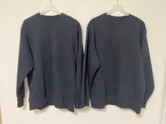 【2枚まとめ売り】無印良品　スウェットシャツ　黒　XL