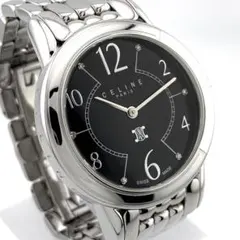 【稼働】CELINE 時計 ラウンド アラビア シルバー レディース トリオンフ ✨稼働品✨セリーヌ CELINE 腕時計 トリオンフ シルバー レディース