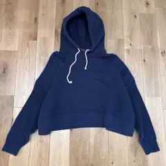 ポロラルフローレン　Mサイズ　ショート丈　ケーブル編み　切り替え　パーカー