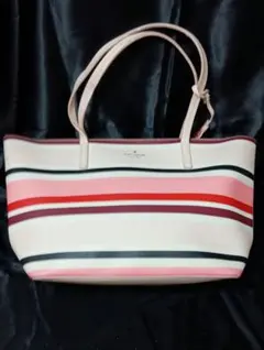 kate spade ストライプデザイン トートバッグ