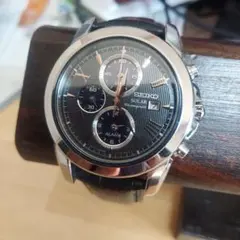 SEIKO SOLAR クロノグラフ アラーム 腕時計