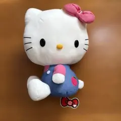 ハローキティ ぬいぐるみ 中型 オーバーオール