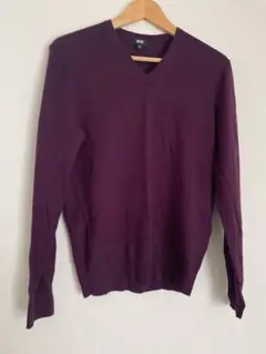 ユニクロ　エクストラファインメリノ　美品　メンズS