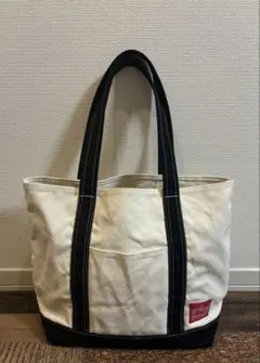 新品同　マンハッタンポーテージ　トートバッグ　生成り×ブラック