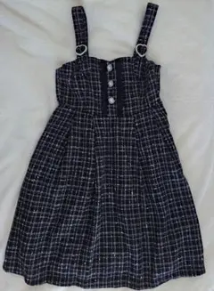 新品タグ付きMelteenツイードジャンパースカート