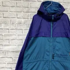 コロンビア　マウンテンパーカー　ブルーレディースXLロゴ刺繍アウトドア0212