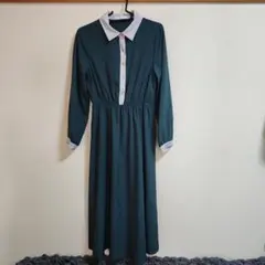 OLIVE des OLIVE ベルト付きクレリック シャツワンピース