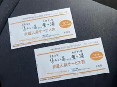 #特価【2枚】湯あみの島《里の湯》共通入泉サービス券 28年2/29まで長島温泉