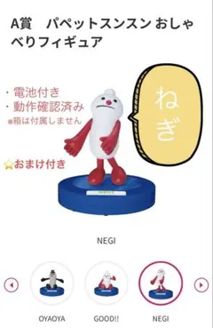 Happyくじ パペット スンスン A賞 おしゃべりフィギュア NEGI