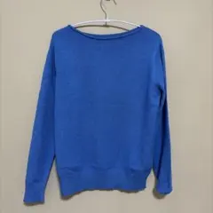 青色 Mサイズ ニットセーター