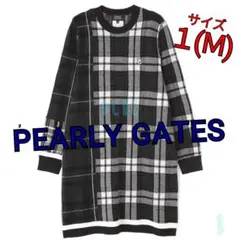 新品【サイズ1】【モノトーン】パーリーゲイツ ニットワンピース ゴルフ