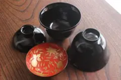 秀衡塗 青柳 蓋付き汁椀 2客 未使用 - メルカリ