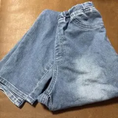 GU デニムパンツ ウエストゴム 150