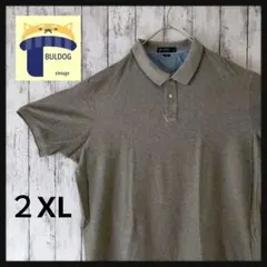 アメリカ古着　半袖ポロシャツ　CREMIEUX　２XL　杢調カーキのサムネイル