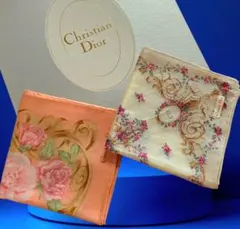 新品未使用 CHRISTIAN Dior 大型ハンカチセットㅡ22