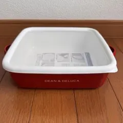 DEAN & DELUCA ホーロー鍋・保存容器　スクエア レッドのサムネイル