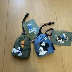 スタンダードプロダクツ×ディズニー　くしゅっとコンパクトエコバッグ 2点セット