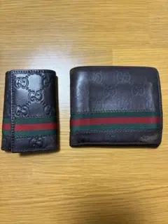 ミ*ン様 GUCCI 二つ折り財布 ブラック キーケース - メルカリ