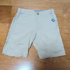 【familiar】 ハーフパンツ 100cm ベージュ ウエスト調整可