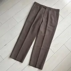 ETRO ウール カシミヤ パンツ 52 XL ブラウン系
