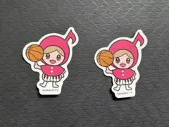 あさドレ♪ ステッカーシール 2枚セット 中京テレビ　Ｂリーグ　バスケ