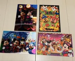 【バラ売り不可】ディズニーハロウィン　ポストカード4点セット