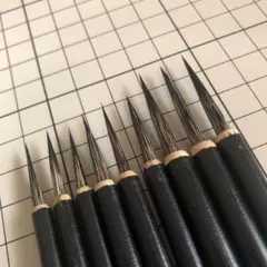 9本　セット　書道　絵画　極細狐尾硬毫小筆　面相筆　新品　未使用のサムネイル
