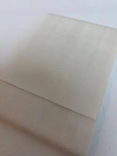 本場筑前博多織 新品 四寸浴衣帯 単衣 白 献上柄 半幅帯 夏帯 ゆかた帯 正絹