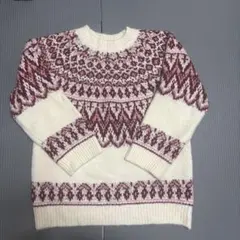 美品　ノルディック柄セーター 長袖