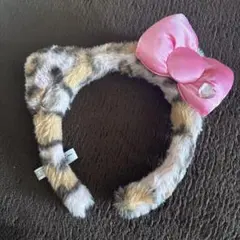 ユニバ カチューシャ ヒョウ柄キティ