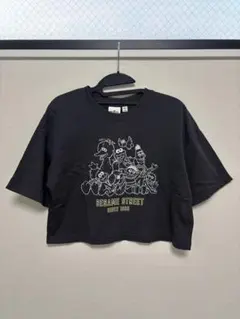 GU セサミストリート コラボ Tシャツ クロップド丈M