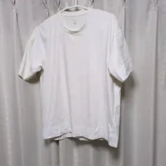 メンズ クルーネックT ホワイト M