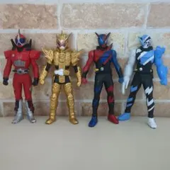 仮面ライダー他 ソフビ フィギュア 4体セットのサムネイル
