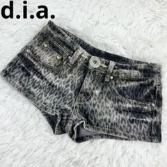 d.i.a. ショートパンツ　Y2K レオパード　ラメ加工　平成ギャル　24