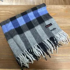 【未使用級✨】ノーブル マフラー ストール カシミヤ100 サックスブルー 未使用級✨】ノーブル マフラー ストール カシミヤ100 サックスブルー