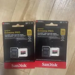 SanDisk Extreme PRO 512GB microSDカード 2個
