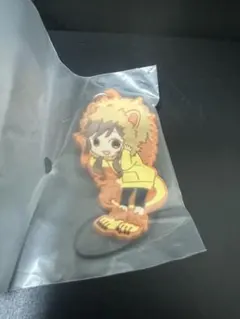 ライオンの着ぐるみを着たキャラクター ラバーストラップ
