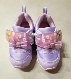 ディズニー　プリンセス　光る靴　スニーカー　ラプンツェル　パープル　15.0cm