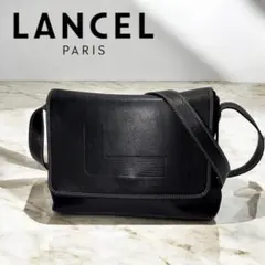 値下げ✨【美品】LANCEL レザー ショルダーバッグ 柔らかい 本革 黒