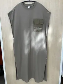 CONVERSE カットソーワンピース M ベージュ
