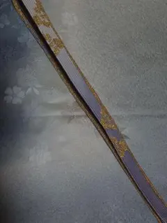 帯揚げ、帯締め2点セット　青灰色　ブルーグレー