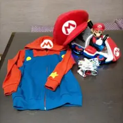 USJマリオ　パーカー・帽子・ポップコーンケース3点セット
