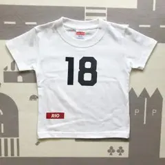 タイムセール！運動会に人気！ 名入れ＋数字 tシャツ