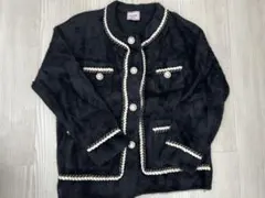 Sweeney ブラック ノーカラージャケット