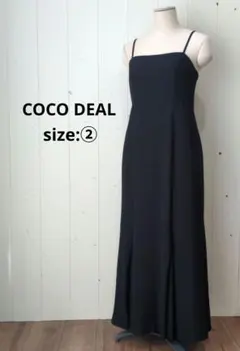 COCO DEAL タイトマーメイド キャミワンピース ブラック 2サイズ