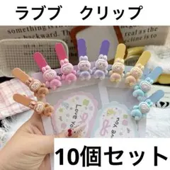ラブブ　カラフル　クリップ　10個セット